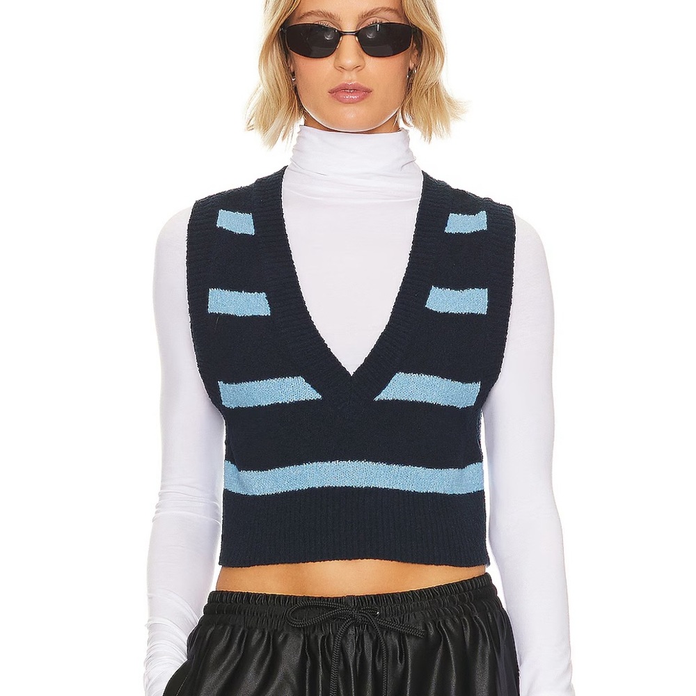 Free People Santa Monica Vest Blue